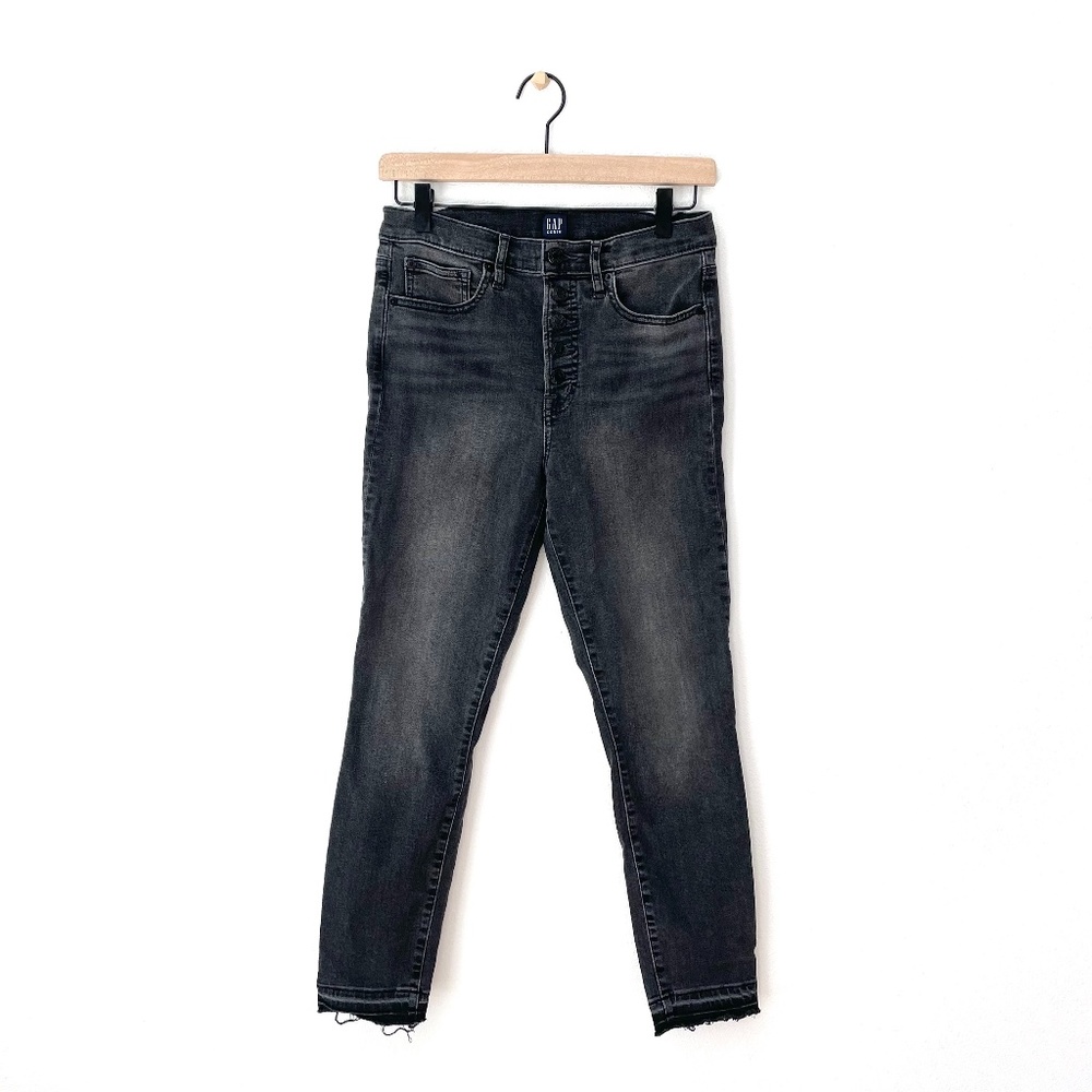 Gap Button Front Rise Raw Hem Jeans 29